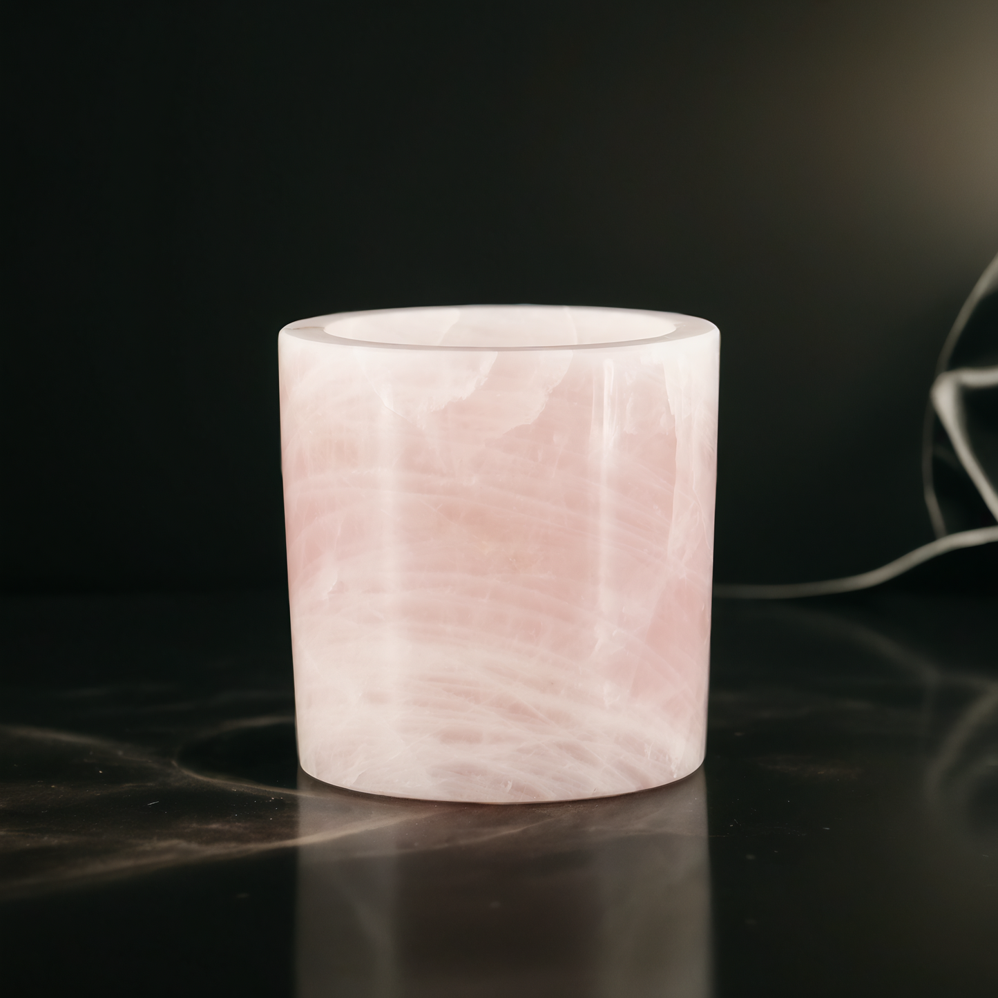 Rose Quarz Crystal Jar