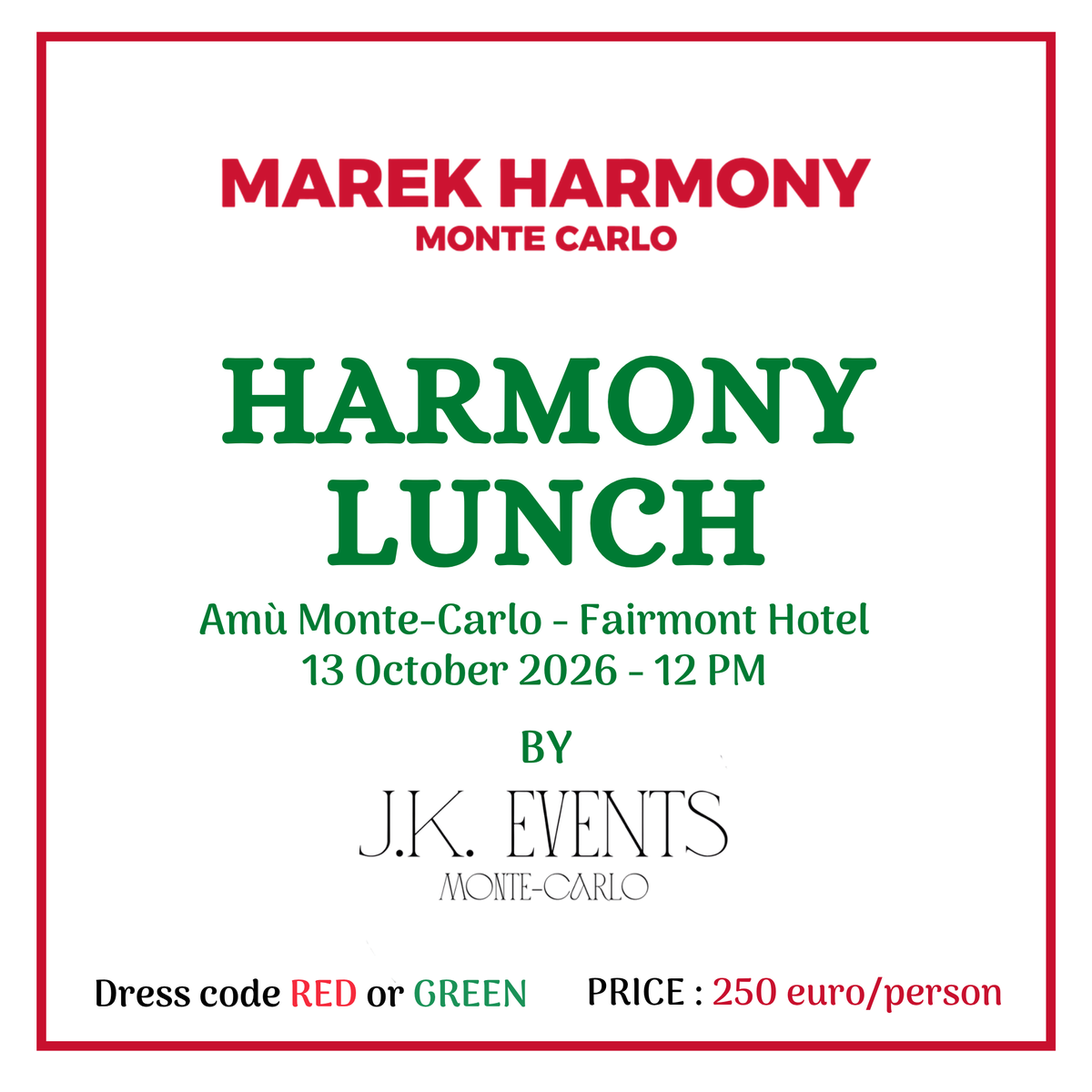 HARMONY LUNCH
